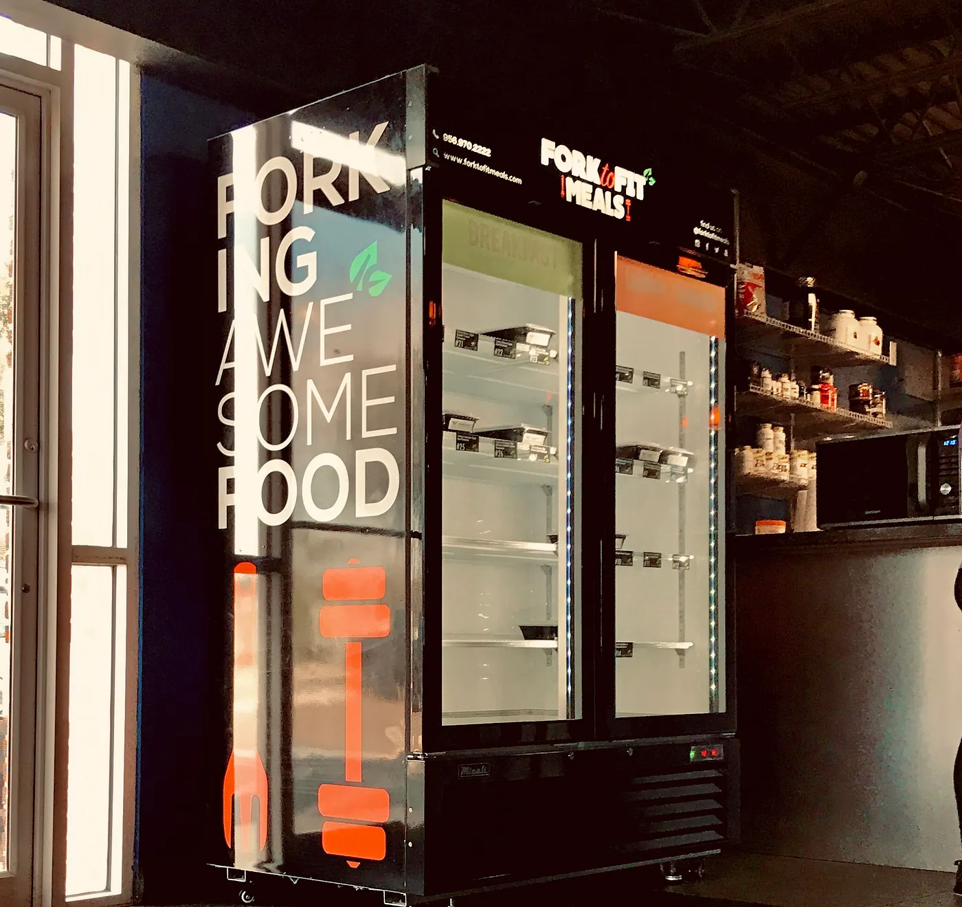 Fork to Fit's upgraded two-door merchandiser