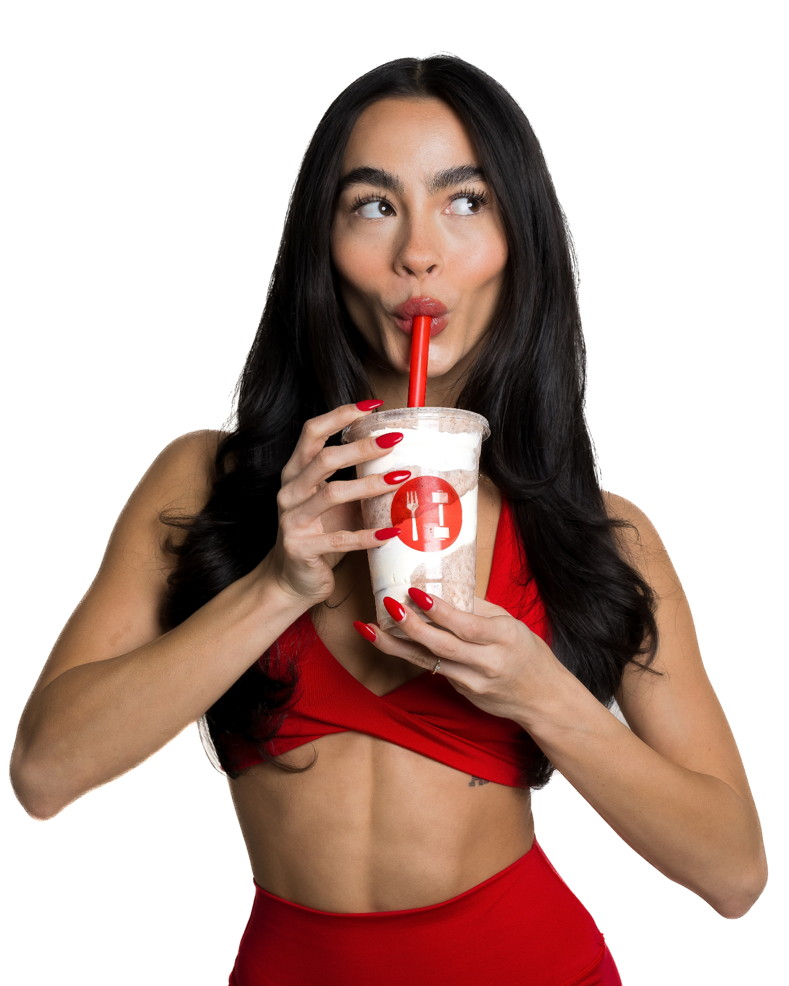 Fork to Fit customer enjoying a shake